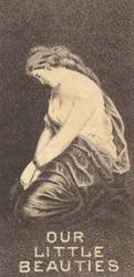 Näyttelijät-sarjasta N57, joka mainostaa Pienet kaunottaremme savukkeita Allenille ja Gintelle..., 1890.