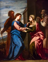 Vierailu, noin 1655 (öljy kankaalle)
