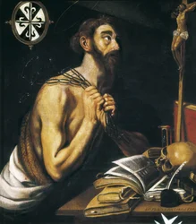 Pyhä Dominic katuva. 1621 (öljy kankaalle)