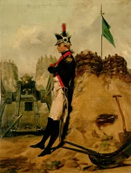 Alexander Hamilton (1757-1804) New Yorkin tykistön univormussa