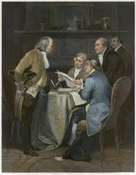 Itsenäisyysjulistuksen laatiminen vuonna 1776