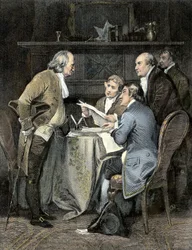 Itsenäisyysjulistuksen laatiminen vuonna 1776