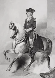 Horatio Gatesin muotokuva (1728-1806) (litho)