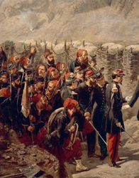 Marsalkka Patrice MacMahon Zouavesin kanssa Malakoffissa