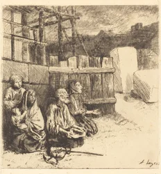 Englannin kerjäläiset Englantilaiset kerjäläiset, 1875.