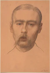Miehen pää  (mahdollisesti professori E.D. Adamsin muotokuva)