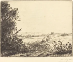 Maisema: Tie Horvilleen Paysage: Chemin d