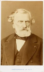 Säveltäjä Ambroise Thomasin muotokuva 1811-1896.