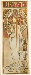 Alphonse Mucha: (litografia): La Trappistine ...