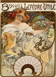 "Biscuits Lefèvre-Utile", suunniteltu vuoden 1897 kalenteriksi, 1896