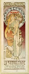 La Samaritaine, näyttelijä Sarah Bernhardt, Edmond Rostandin näytelmä (juliste)