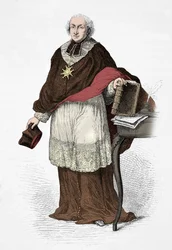 Kardinaali de Lomenie de Briennen muotokuva (kaiverrus)