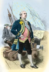 Muotokuva Pierre Andre de Suffren dit le Bailli de Suffenista (kaiverrus)