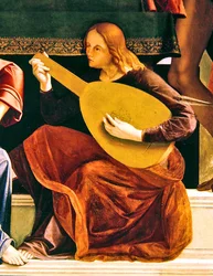 Yksityiskohta St. Ambrose alttaritaulusta