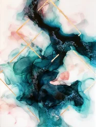 Tiivistelmä: Teal Gold Flow