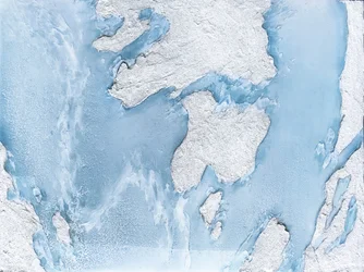 Jäätikön sininen virtaus
