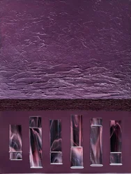 Teksturoidut violetit sylinterit