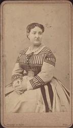 Muotokuva oopperalaulaja Carlotta Patista 1835-1889.