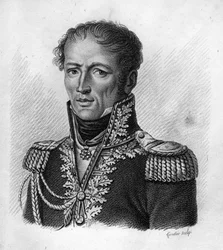 Antoine, kreivi Drouot ranskalainen kenraali (1774-1847) - "" Ranskalaisten kenraalien muotokuvissa ranskalaisten voittojen ja valloitusten jälkeen"". Kaiverrus Ambroise Tardieu 1818. Stella Collection.