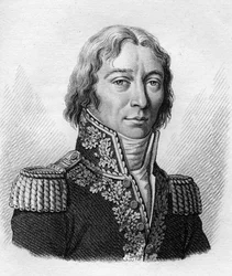 Kenraali Richepanse teoksessa "Muotokuvia ranskalaisista kenraaleista ranskalaisten voittojen ja valloitusten jälkeen". Kaiverrus Ambroise Tardieu 1818. Stella Collection.