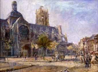 St.Jacques, Dieppe (öljy kankaalle)
