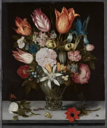 Kukat lasissa, 1606.