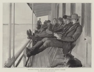 Eustonista Klondikeen, kotiinpäin, osa Hamiltonin matkustajista