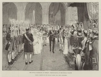 Kuninkaallinen häät Berliinissä, soihtutanssi kuninkaallisessa palatsissa