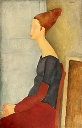 Jeanne Hébuterne hennalla, 1918.
