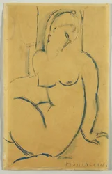 Istuva nainen, 1914