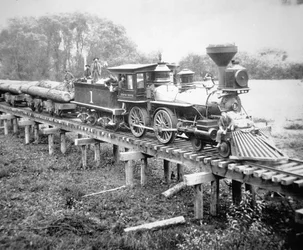 Rahtijuna, Coss County, Oregon, n. 1880 (b/w valokuva)