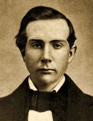 John D. Rockefellerin muotokuva 18-vuotiaasta 1857