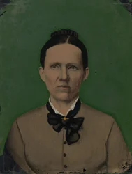 Naisen muotokuva,1860-luku (kuva)