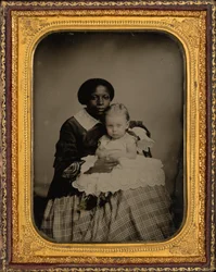 Naisen ja lapsen muotokuva, n. 1860 (kuva)