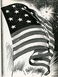 Amerikan lippu lentää Fort McHenryn yllä