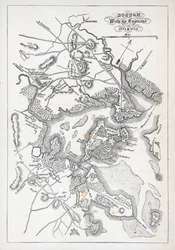 Boston ja sen ympäristö vuosina 1775 ja 1776 (litho)