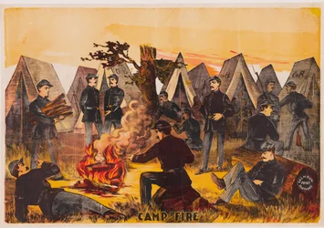 Leirin tuli, pubi. c1865 värilitografia