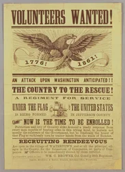 Sisällissodan värväysjuliste, 1861