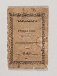 Edgar Allan Poen Tamerlane and Other Poems -teoksen etukansi, julkaistu 1827 (painettu) (katso myös 433401)
