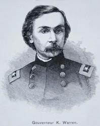 Kenraali Gouverneur Kemble Warren (1830-82) (kaiverrus)