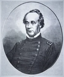 Kenraali Henry Wager Halleck (1815-72) (kaiverrus)