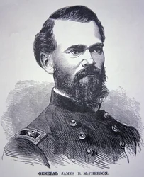 Kenraali James Birdseye McPherson (1828-64) (kaiverrus)