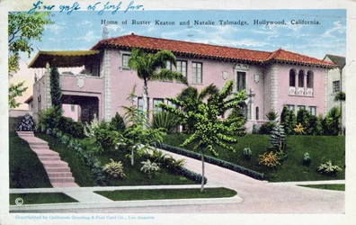 Buster Keatonin ja Natalie Talmadgen koti Hollywoodissa, 1930