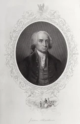 James Madison, Charles Mackayn teoksesta "The History of the United States", osa I, kaiverrettu C. Cookin toimesta.