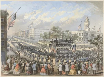 Lincolnin hautajaiset, 25. huhtikuuta 1865, pub. 1866