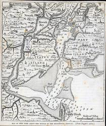 New York 1700-luvun puolivälissä (litho)
