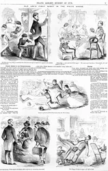 Old Abes Ensimmäinen yö Valkoisessa talossa, noin 1860