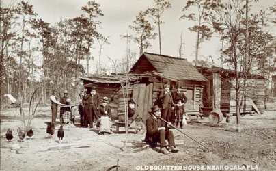 Old Squatter House lähellä Ocalaa, Florida, noin 1880-luku