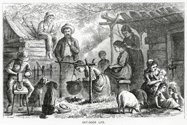 Out-door Life, havainnollistava tarina, A Community of Outcasts, Appletons Journal, 23. maaliskuuta 1872