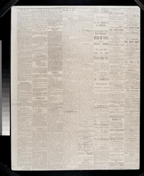 Sivu Chicago Tribunesta, 11. lokakuuta 1871 (sanomalehtipaperi)
